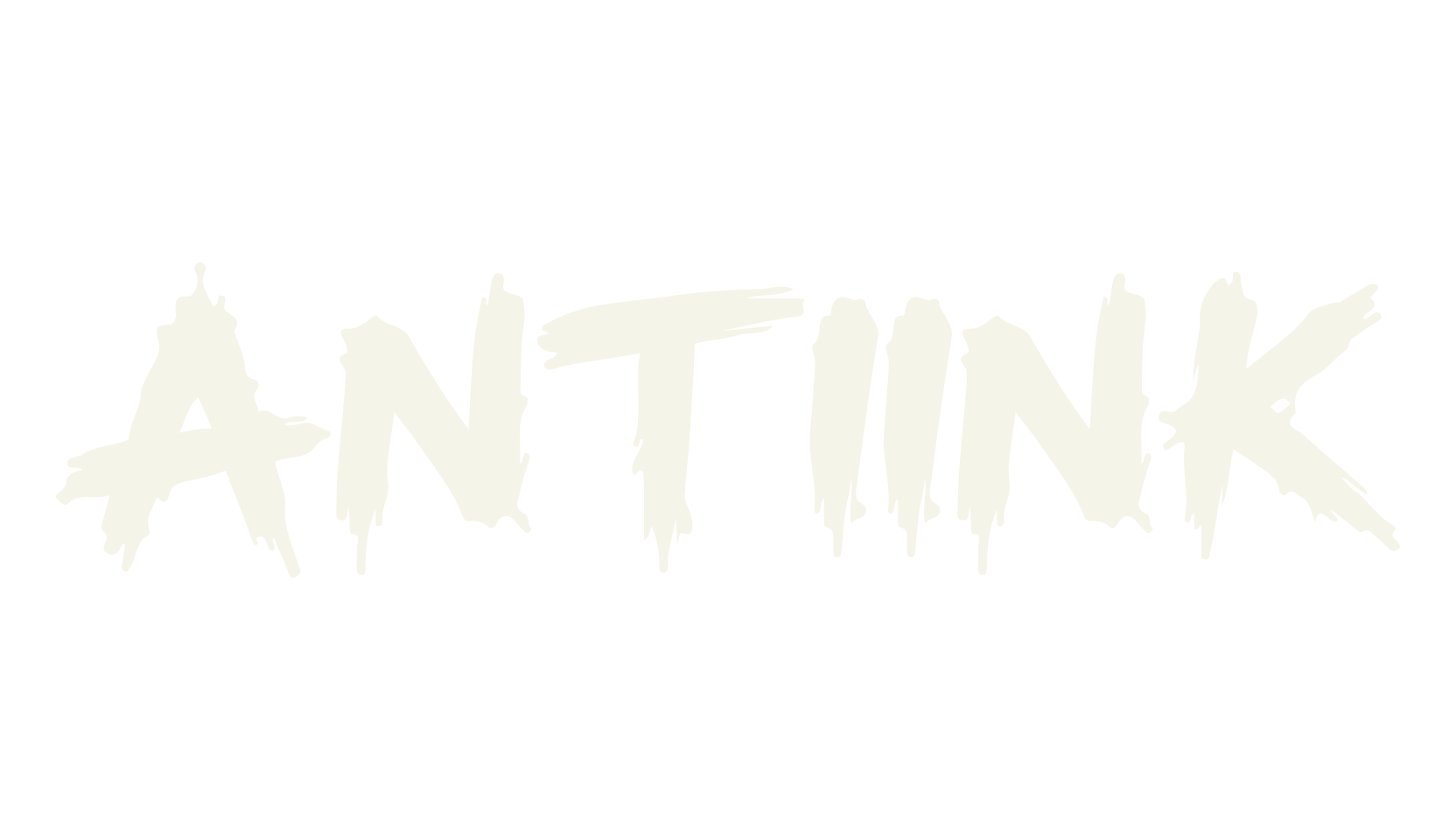 Antiink, brush font preview