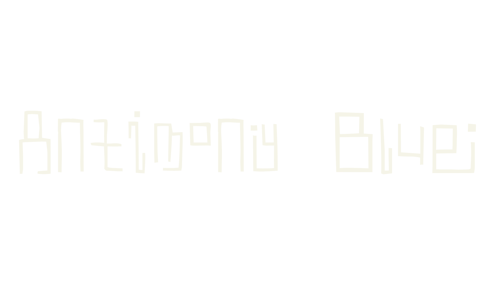 Antimony Blue, futuristic font preview
