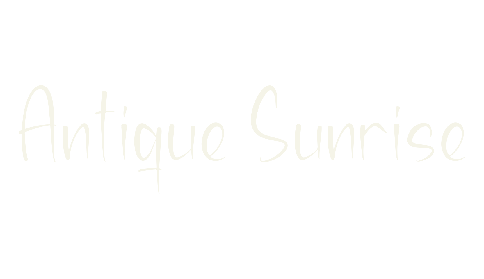 Antique Sunrise, sans serif font preview