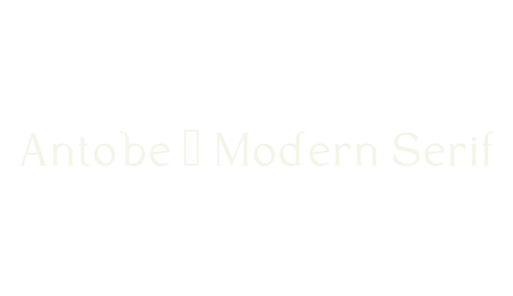 Antobe - Modern Serif, modern font preview