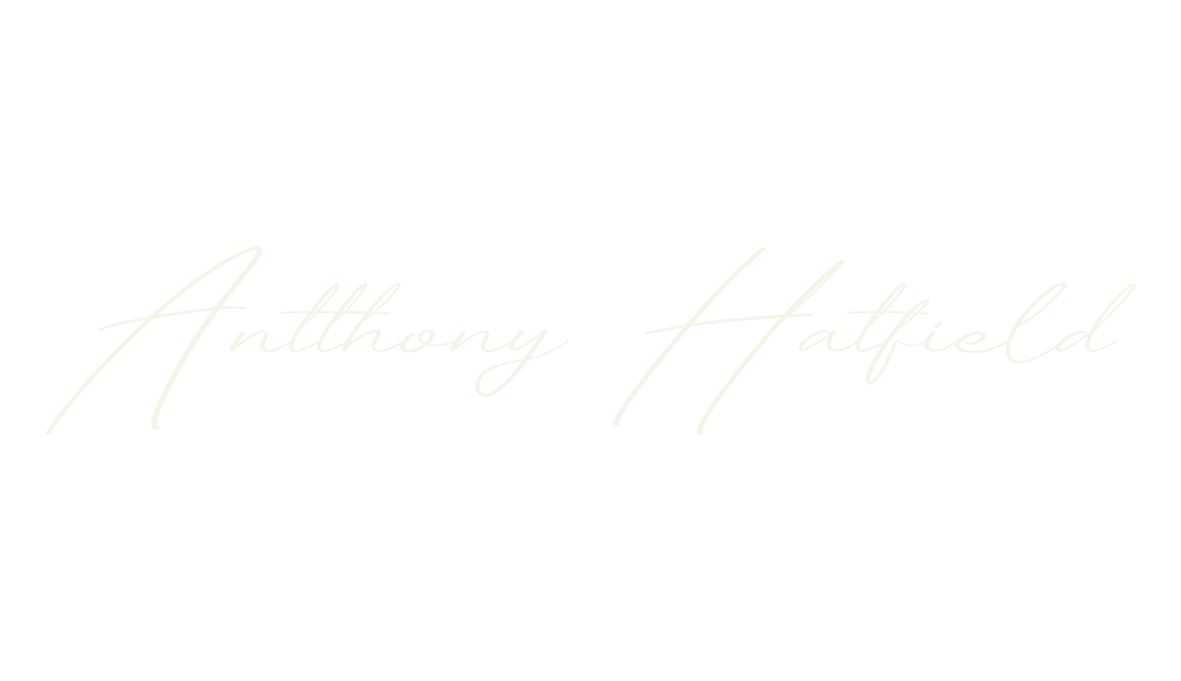 Antthony Hatfield, script font preview