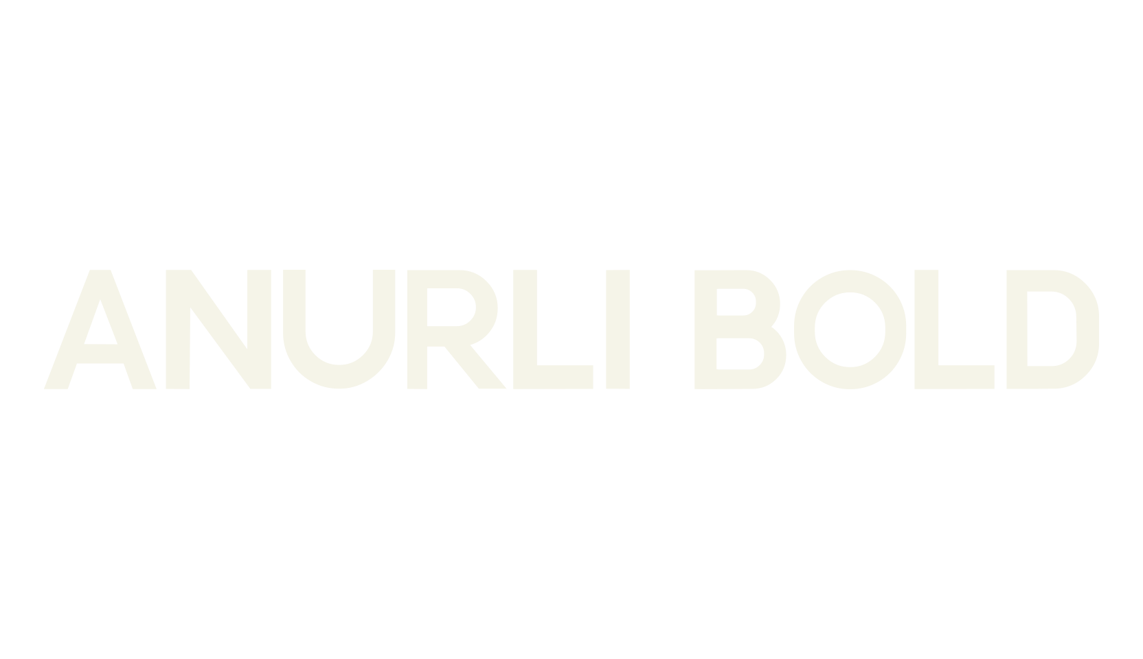 ANURLI BOLD, bold font preview