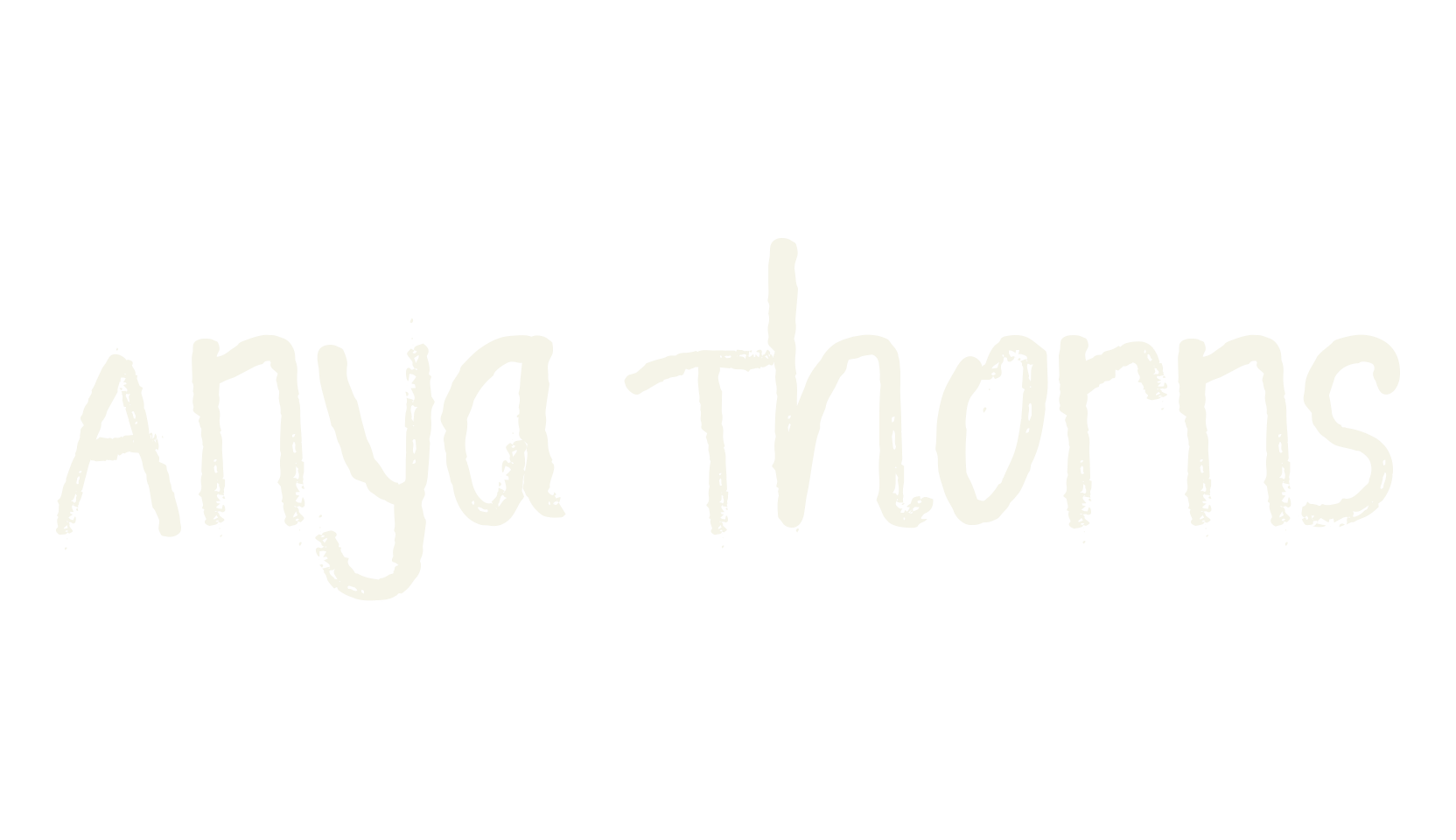 Anya Thorns, crayon font preview