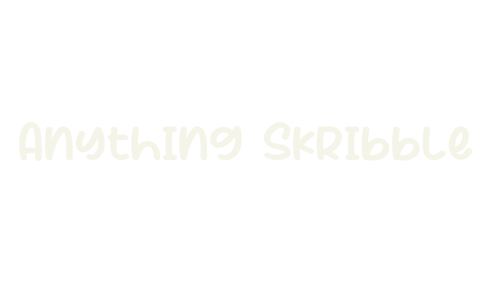Anything Skribble, doodles font preview