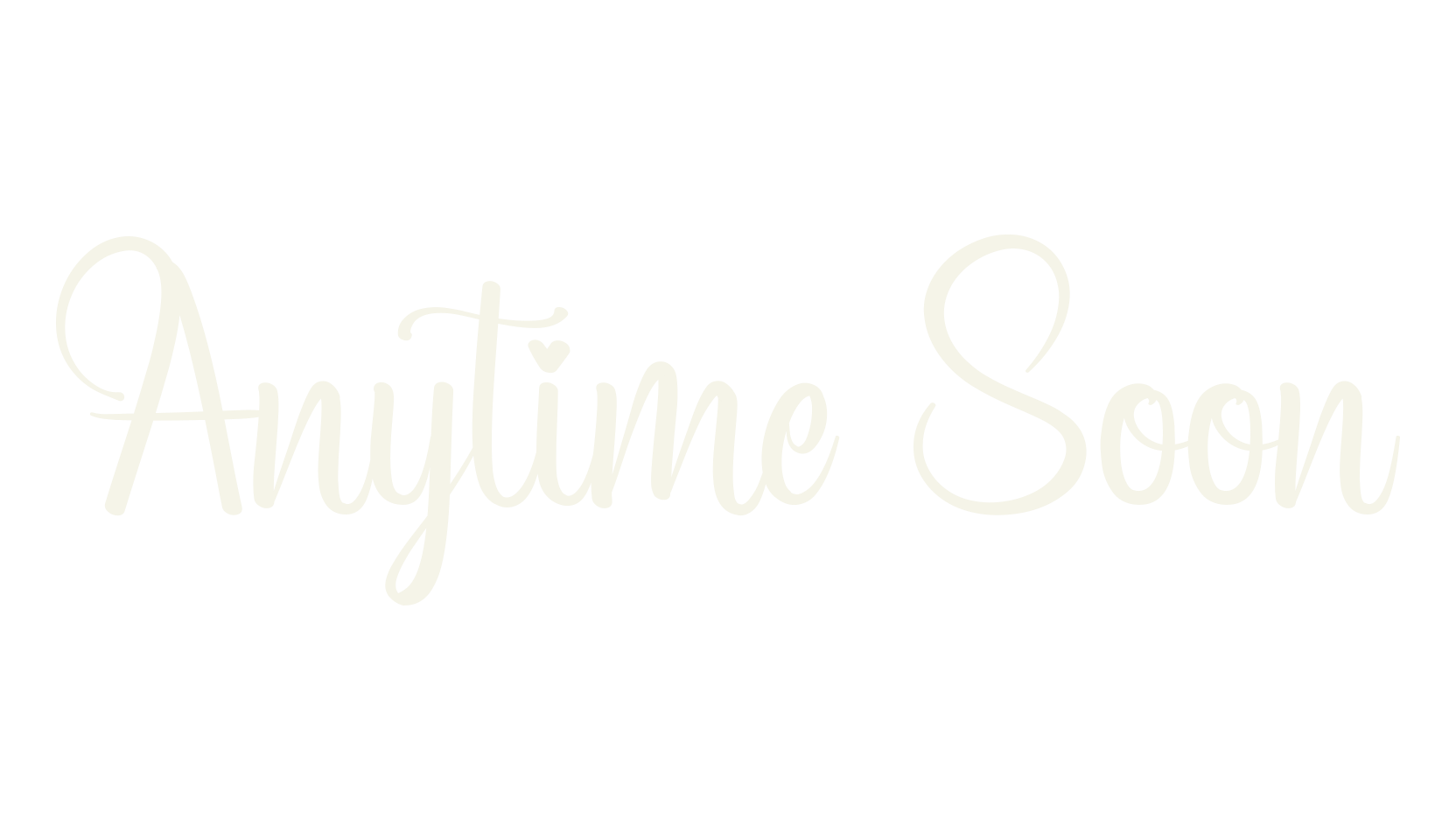Anytime Soon, makeup font preview