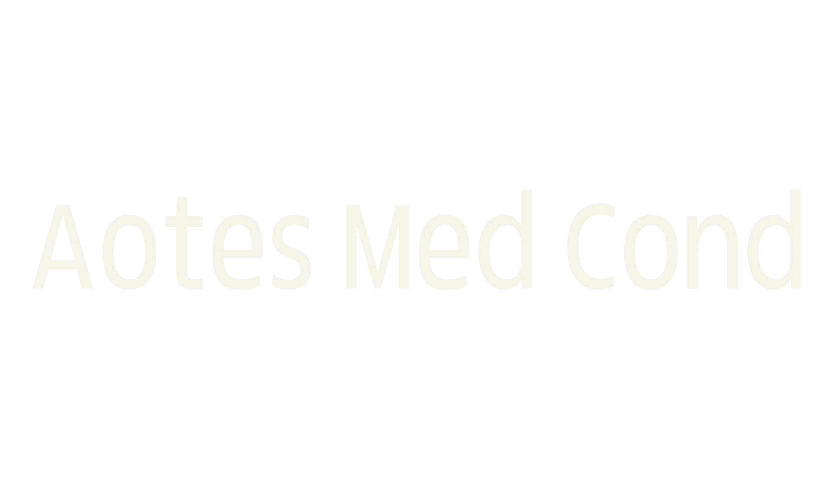 Aotes Med Cond, sans serif font preview