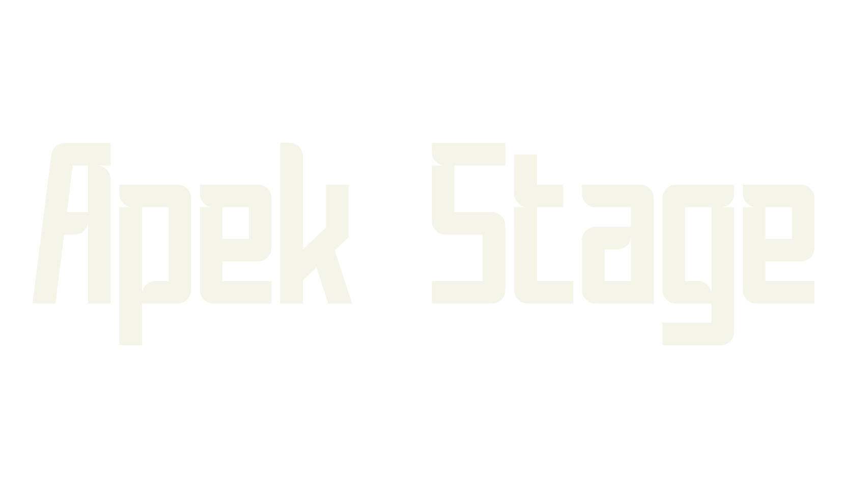 Apek Stage, racing font preview