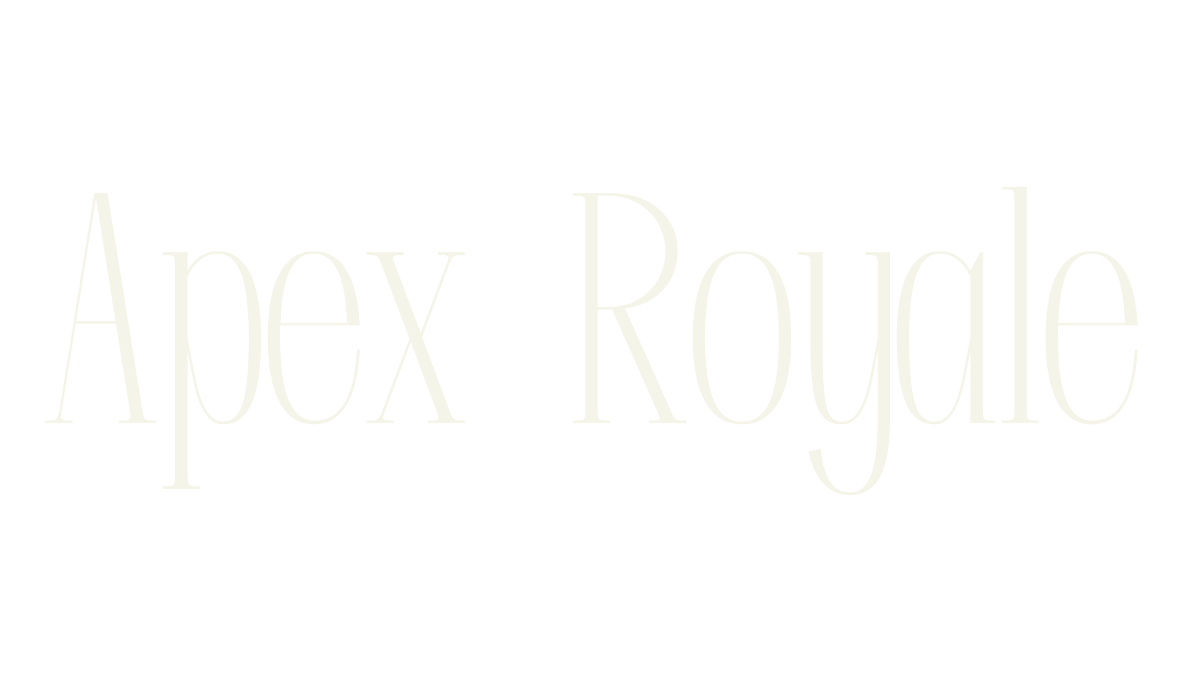 Apex Royale, elegant font preview