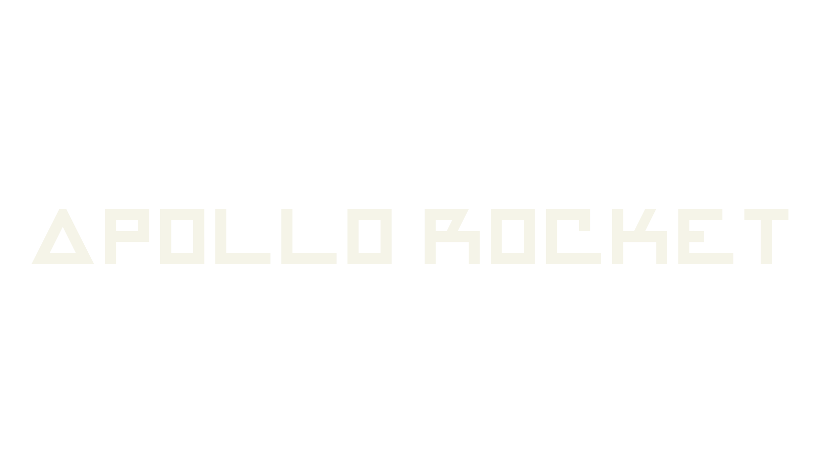 APOLLO ROCKET, display market font preview