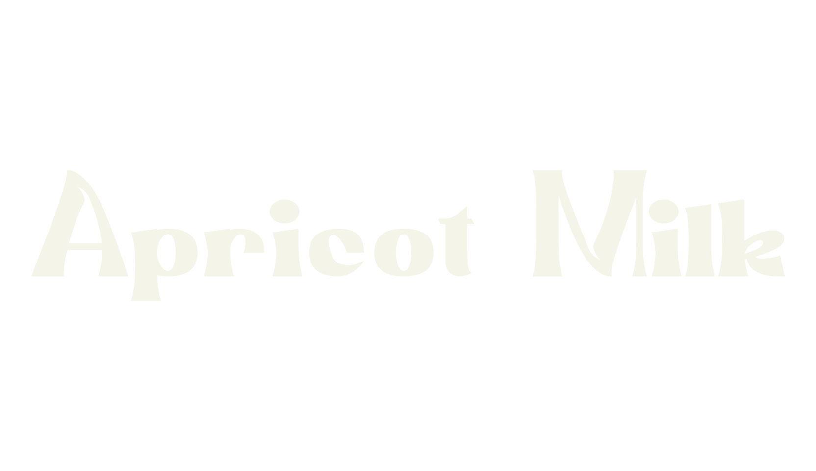 Apricot Milk, cute font preview