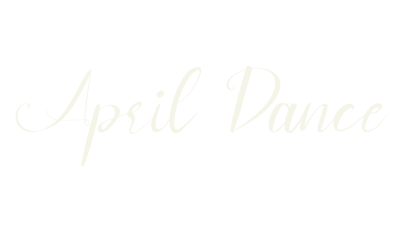 April Dance, calligraphy font preview