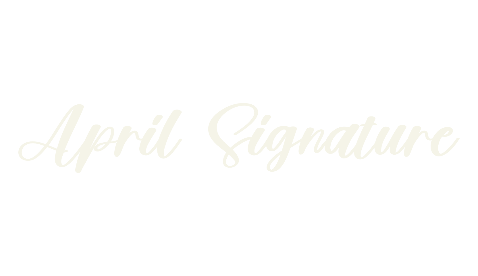 April Signature, luxury font preview