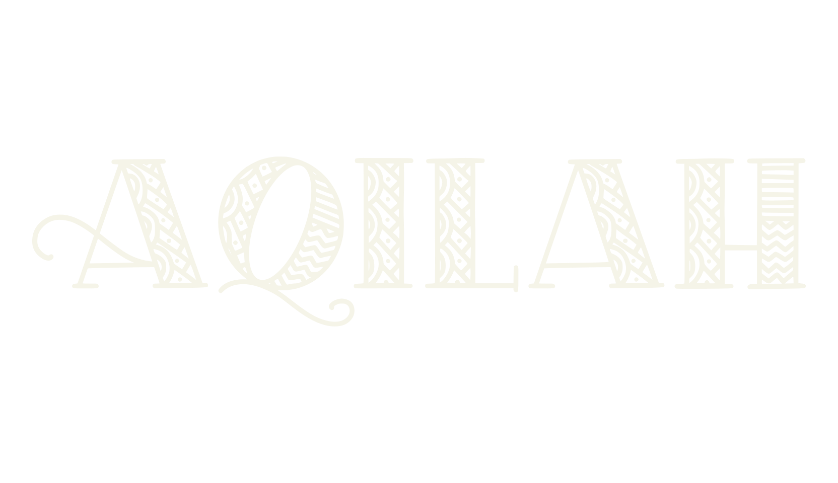 Aqilah, mandala font preview