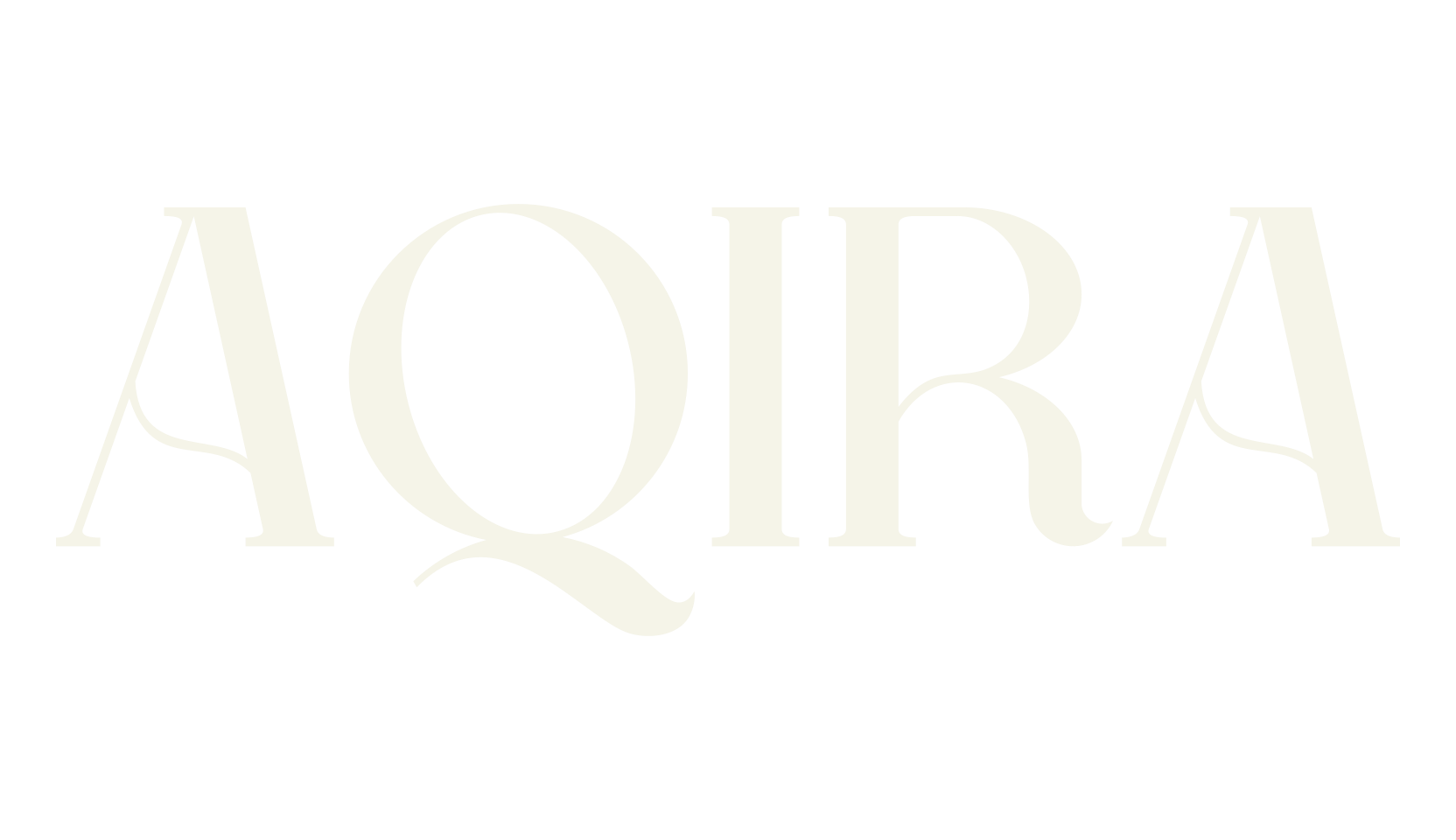 AQIRA, elegant font preview