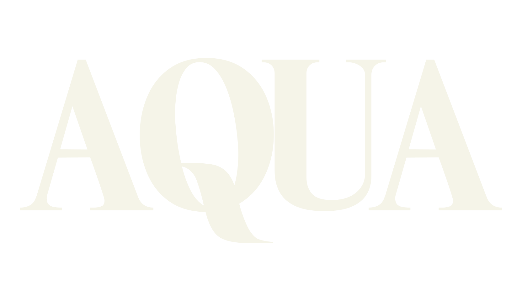 AQUA, serif font preview