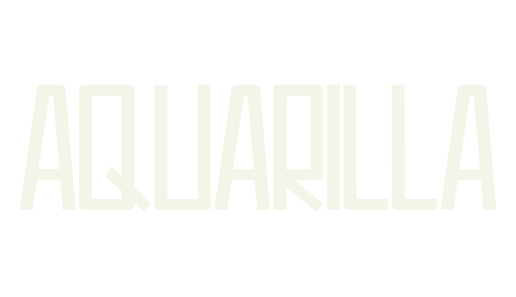 Aquarilla, clean font preview
