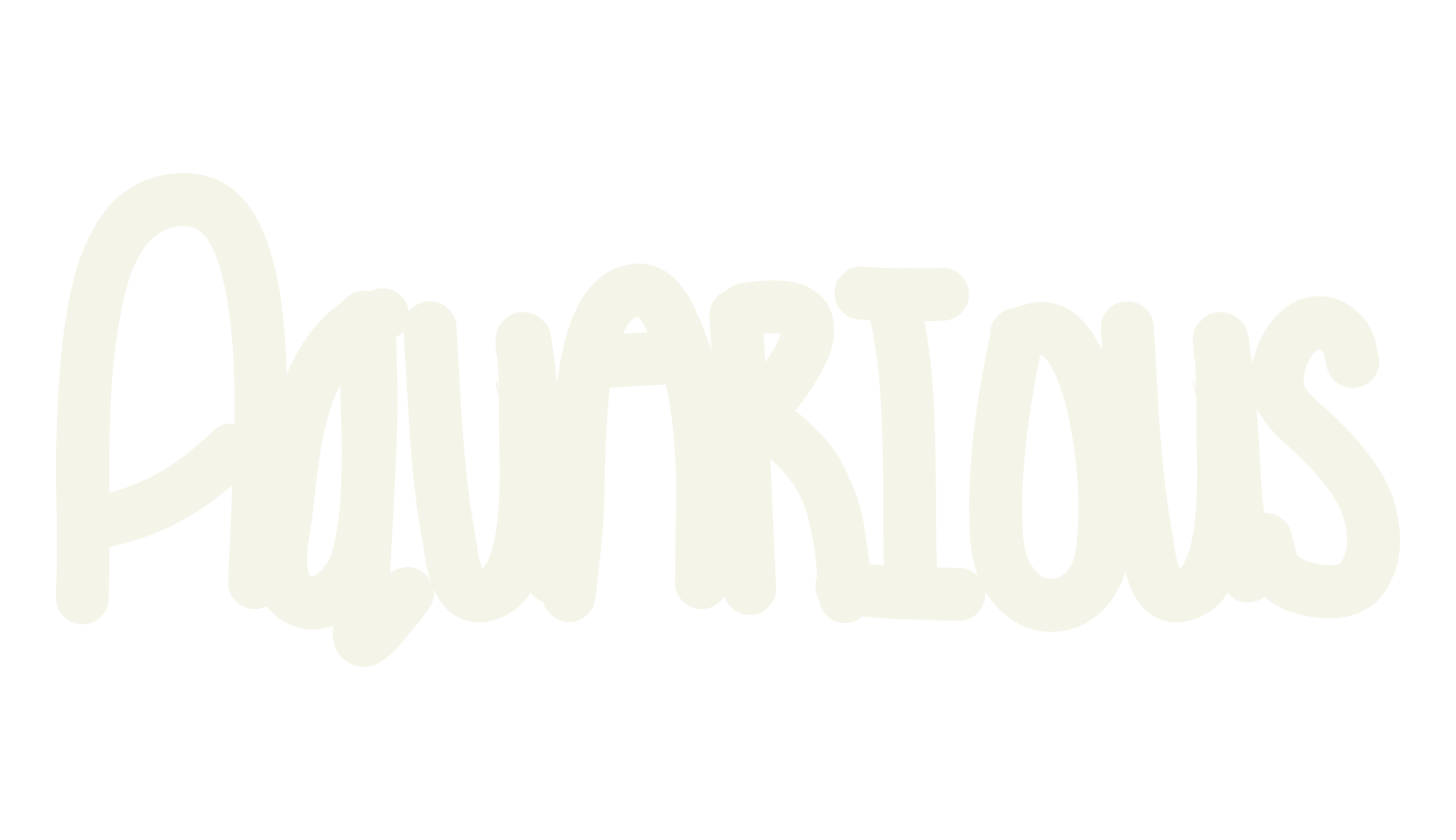 Aquarious, handwritten font preview