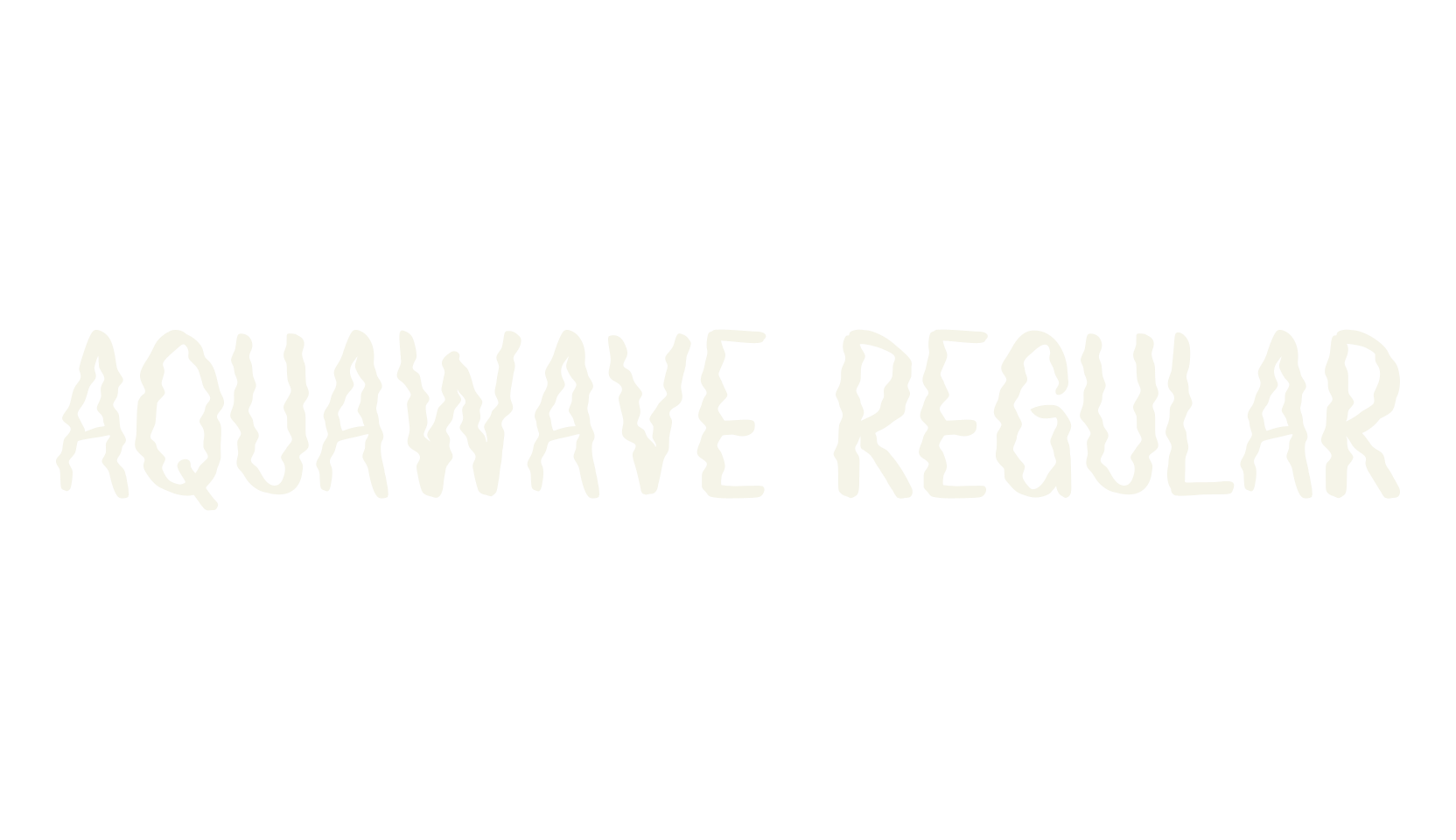 Aquawave Regular, fashion script font preview