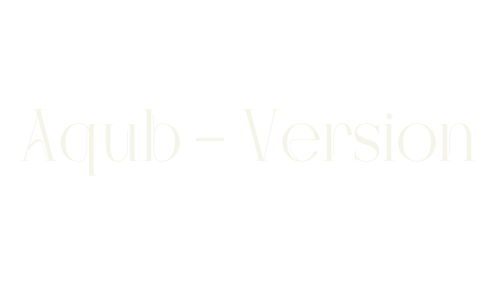 Aqub - Version, display market font preview