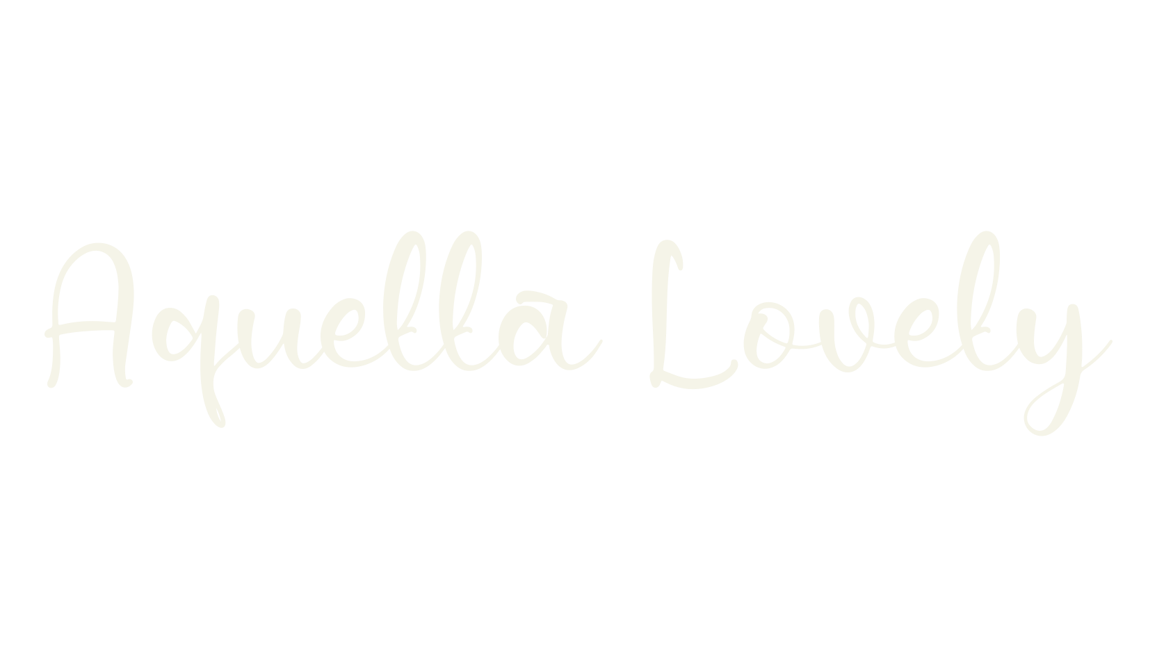 Aquella Lovely, cursive font preview