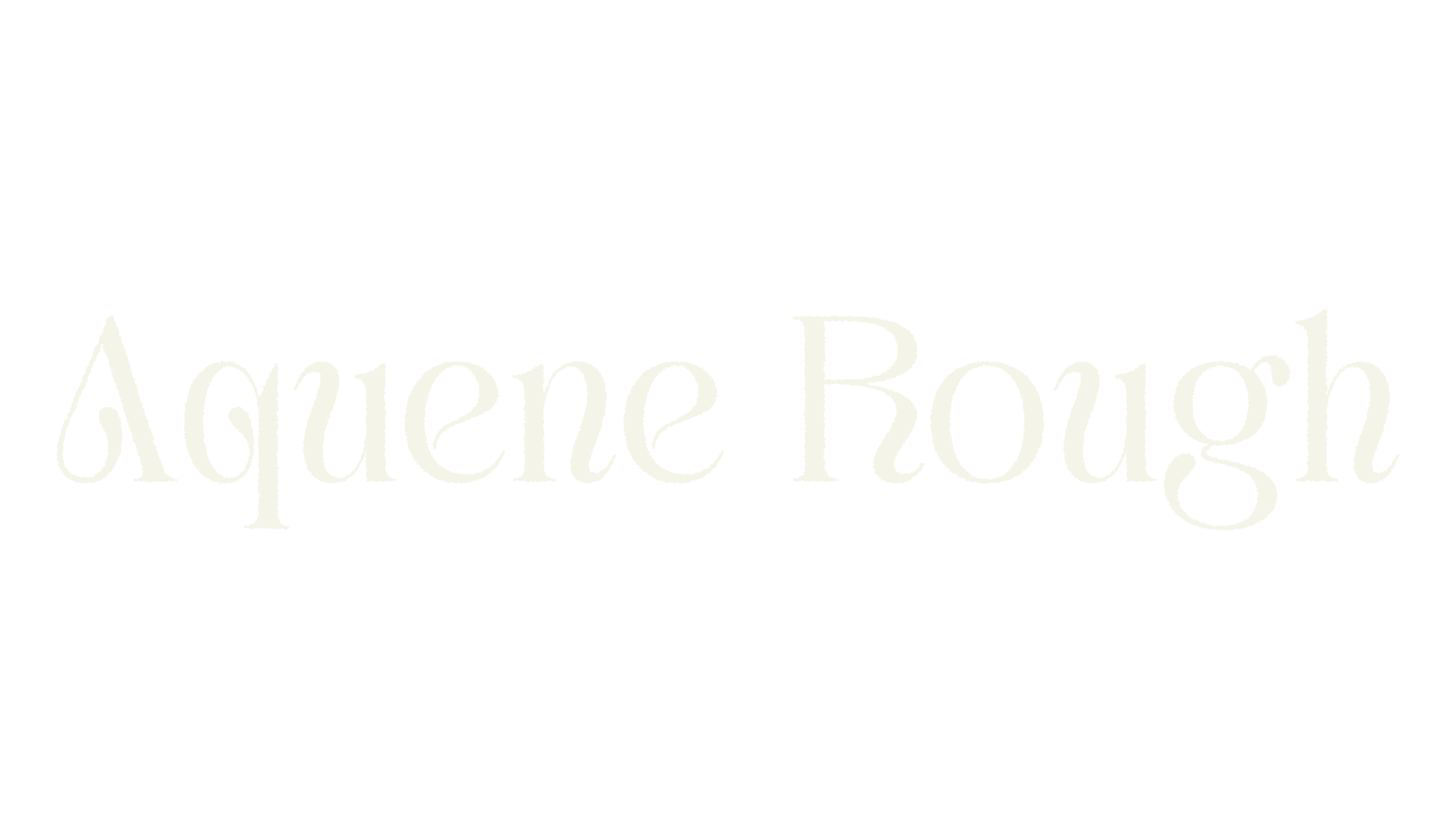 Aquene Rough, art deco font preview