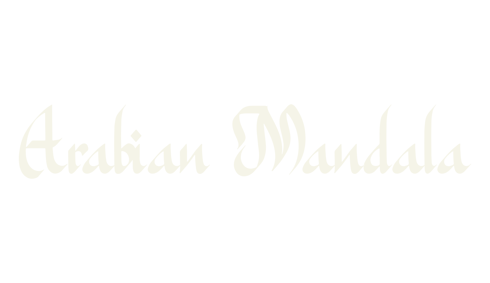 Arabian Mandala, arabic font preview