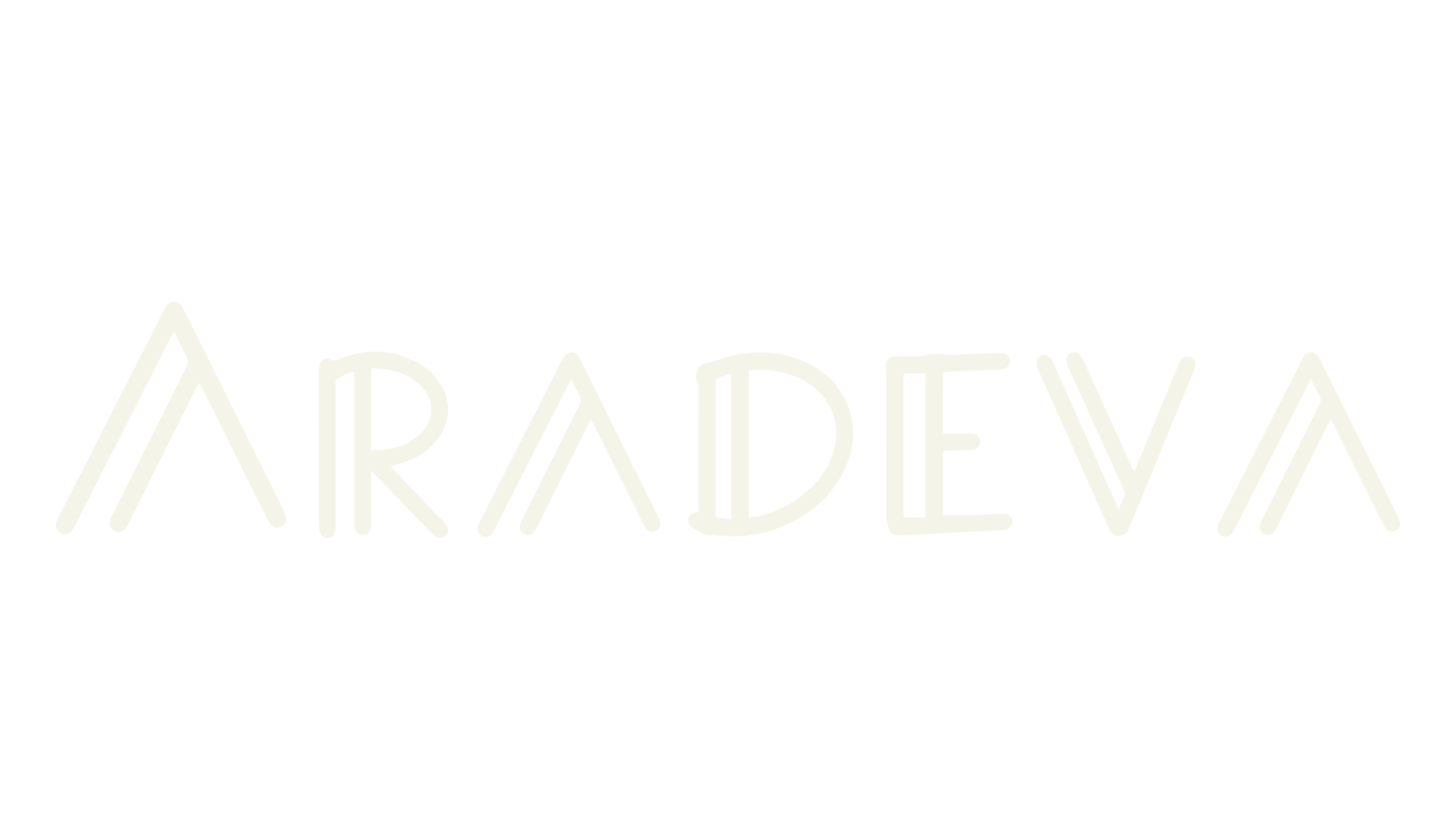 Aradeva, retro font preview