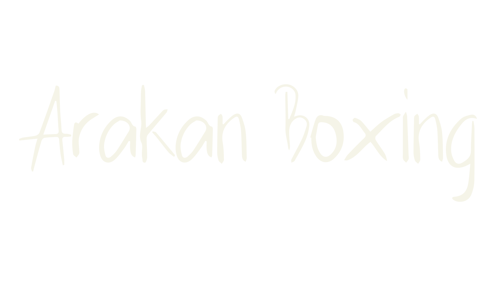 Arakan Boxing, movies font preview