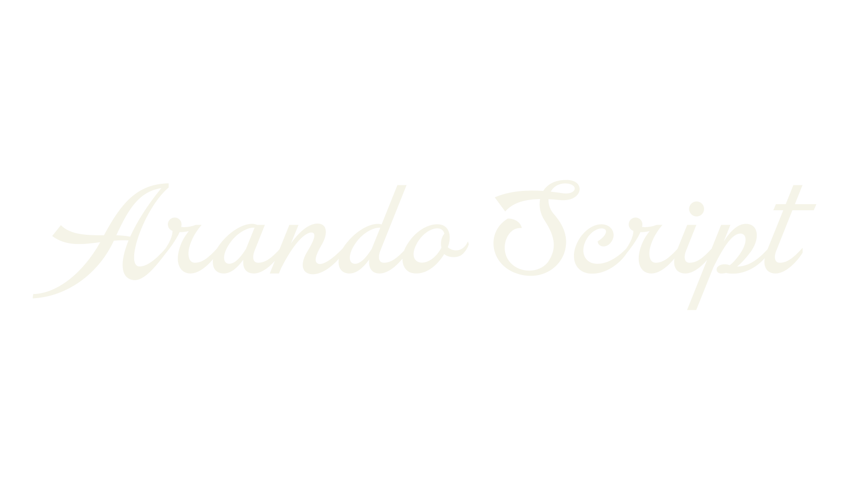 Arando Script, fashion script font preview