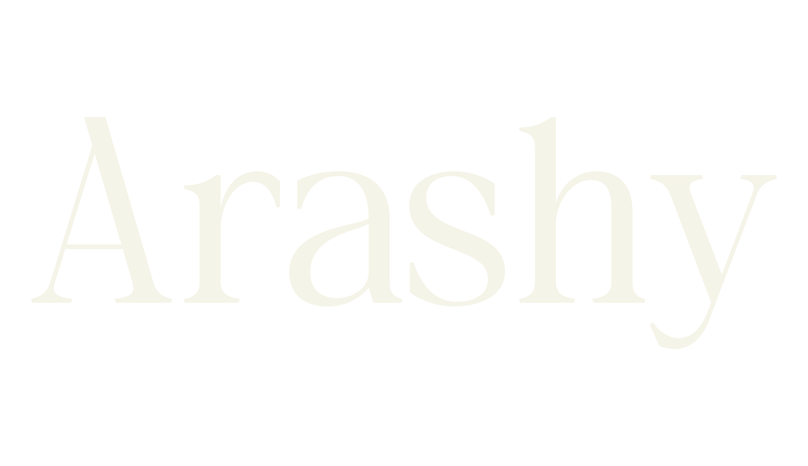 Arashy, modern font preview