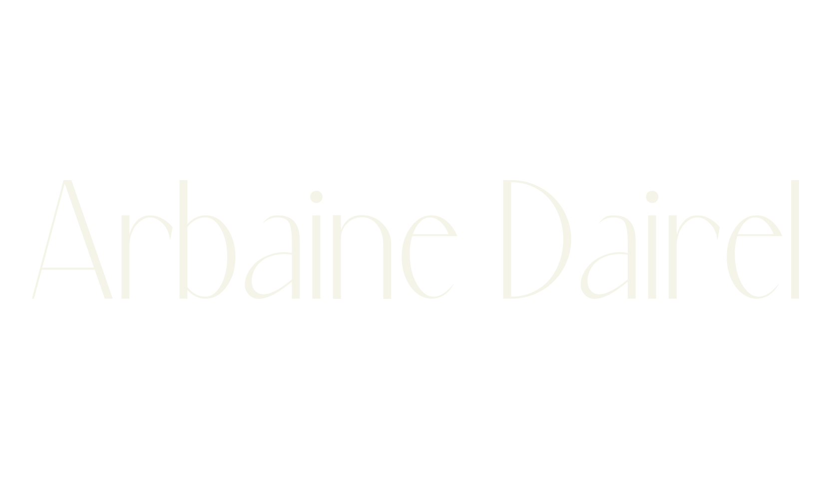 Arbaine Dairel, minimalist font preview
