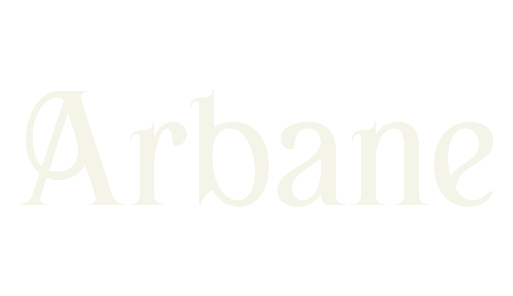 Arbane, art deco font preview