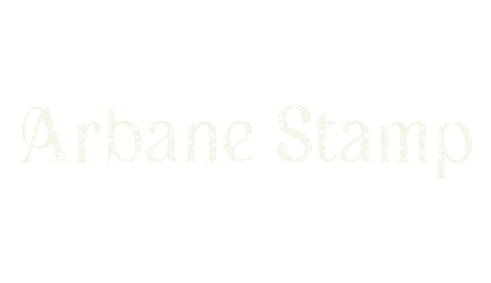 Arbane Stamp, stamp font preview