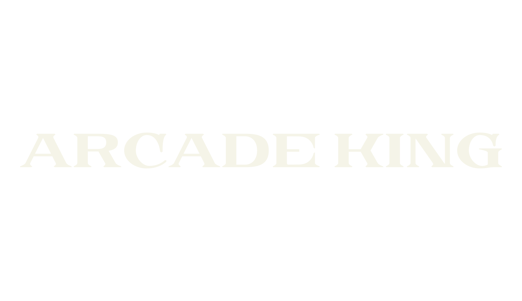 Arcade King, serif font preview