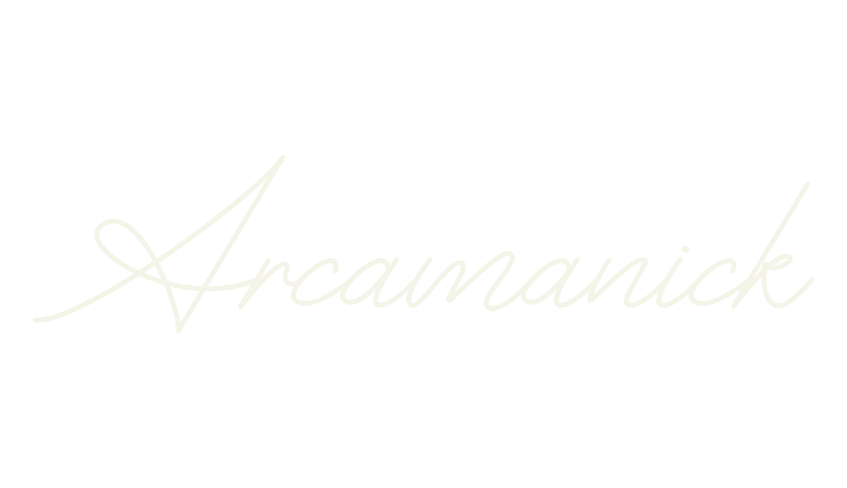 Arcamanick, cursive font preview