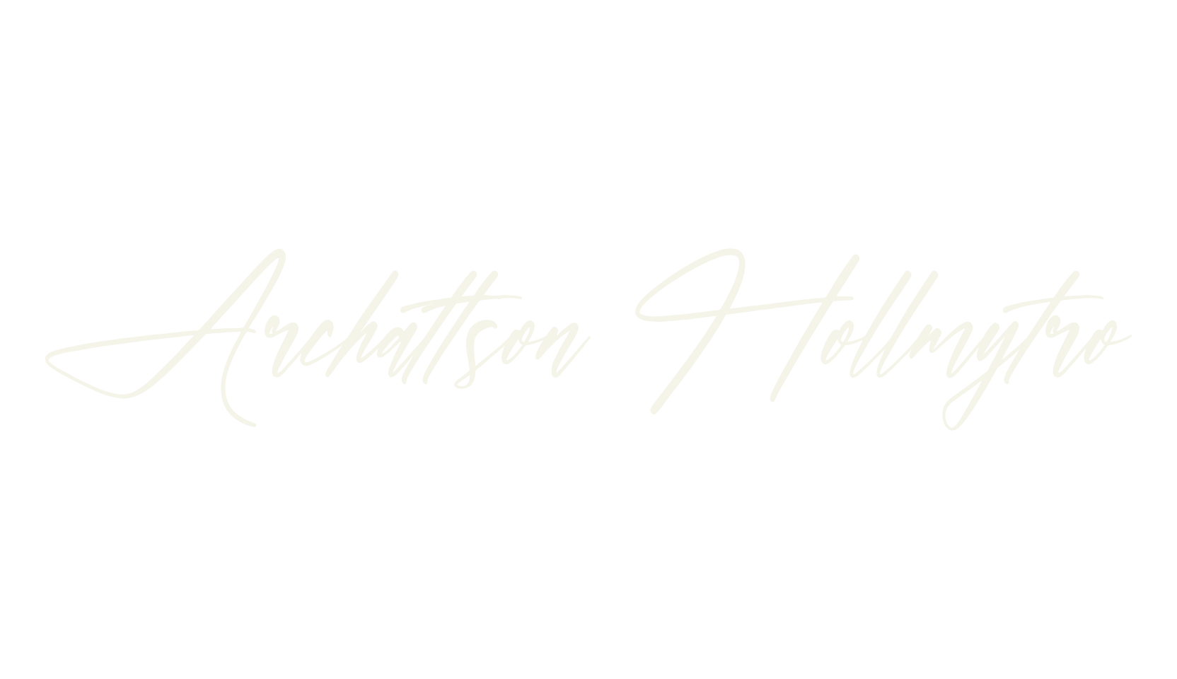 Archattson Hollmytro, script font preview