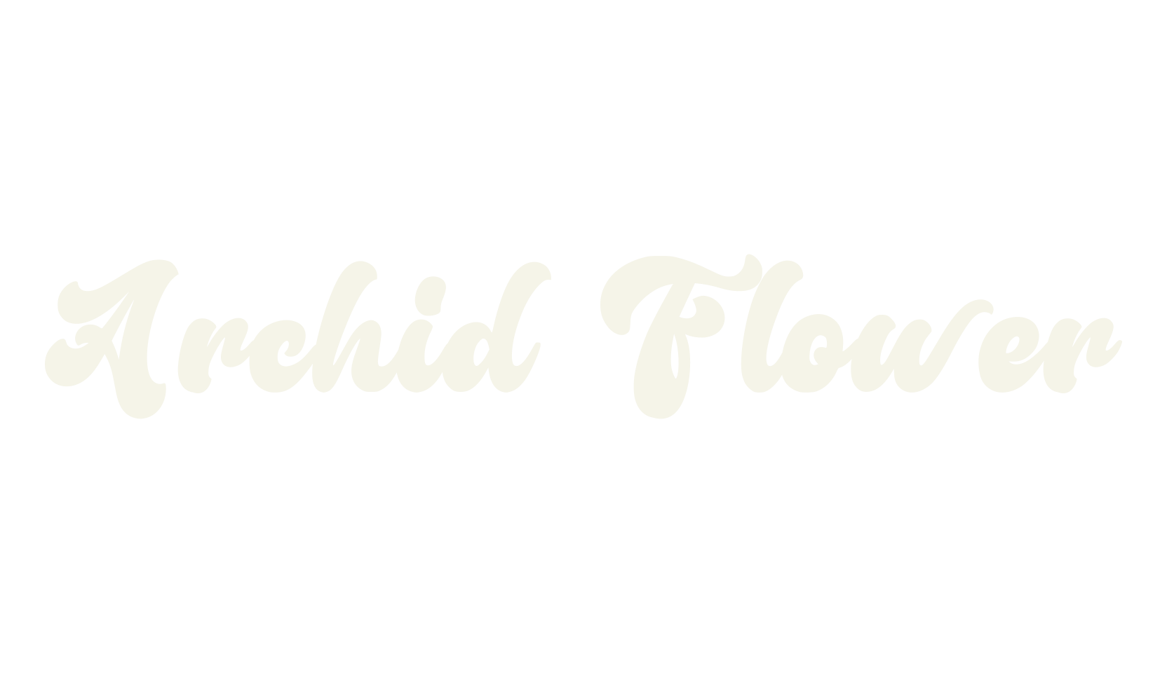 Archid Flower, 1990s font preview