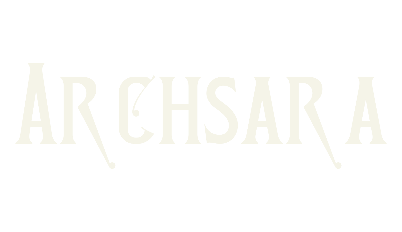 Archsara, vintage font preview