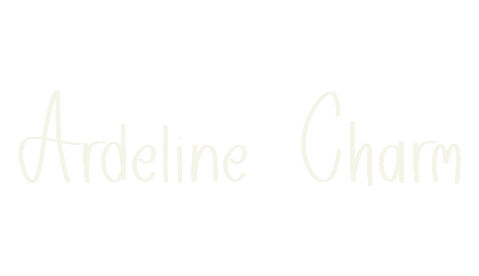 Ardeline Charm, handwriting font preview