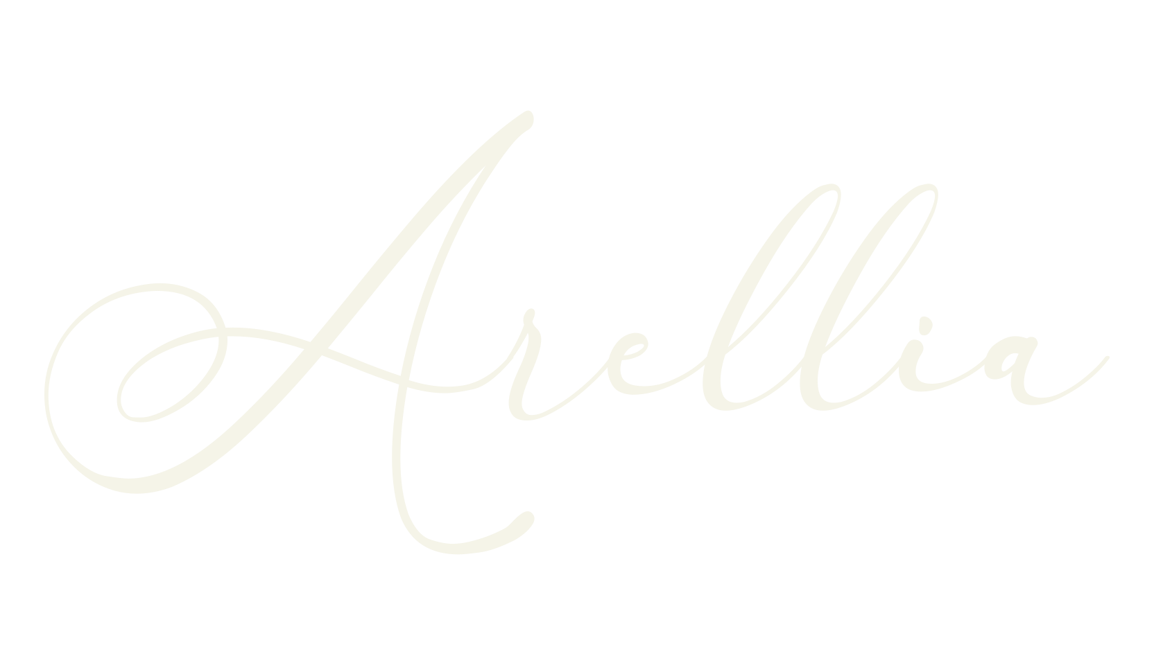 Arellia, cursive font preview