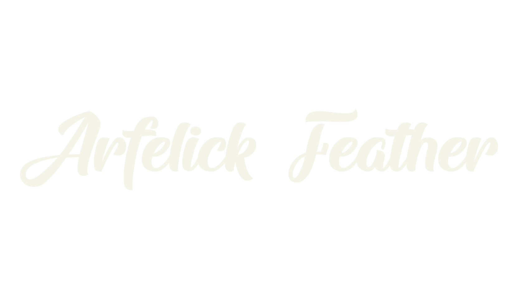 Arfelick Feather, cool font preview