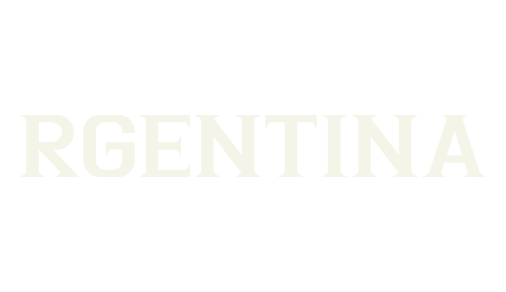 Argentina, serif font preview
