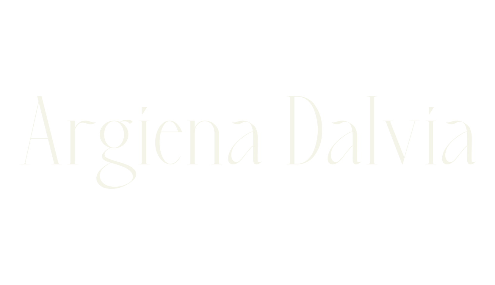Argiena Dalvia, alphabet font preview