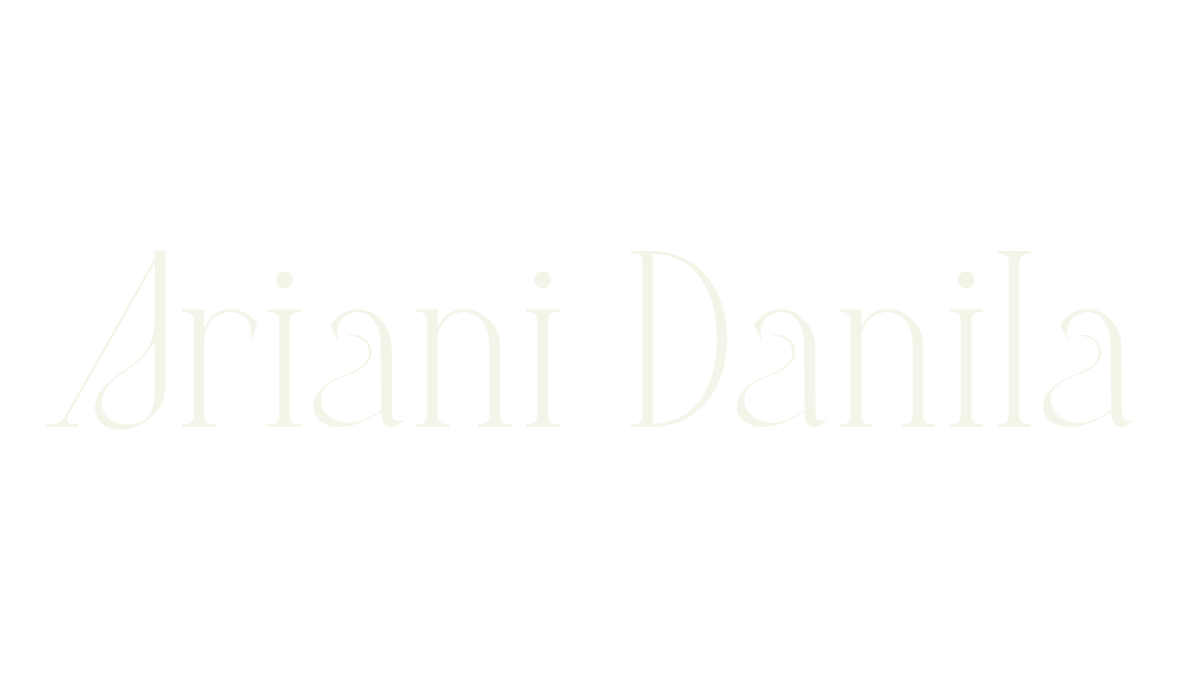 Ariani Danila, sleek font preview
