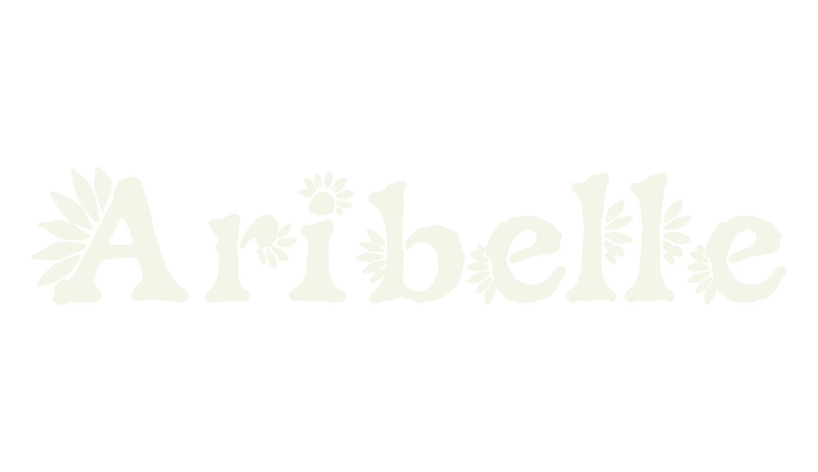 Aribelle, flower font preview
