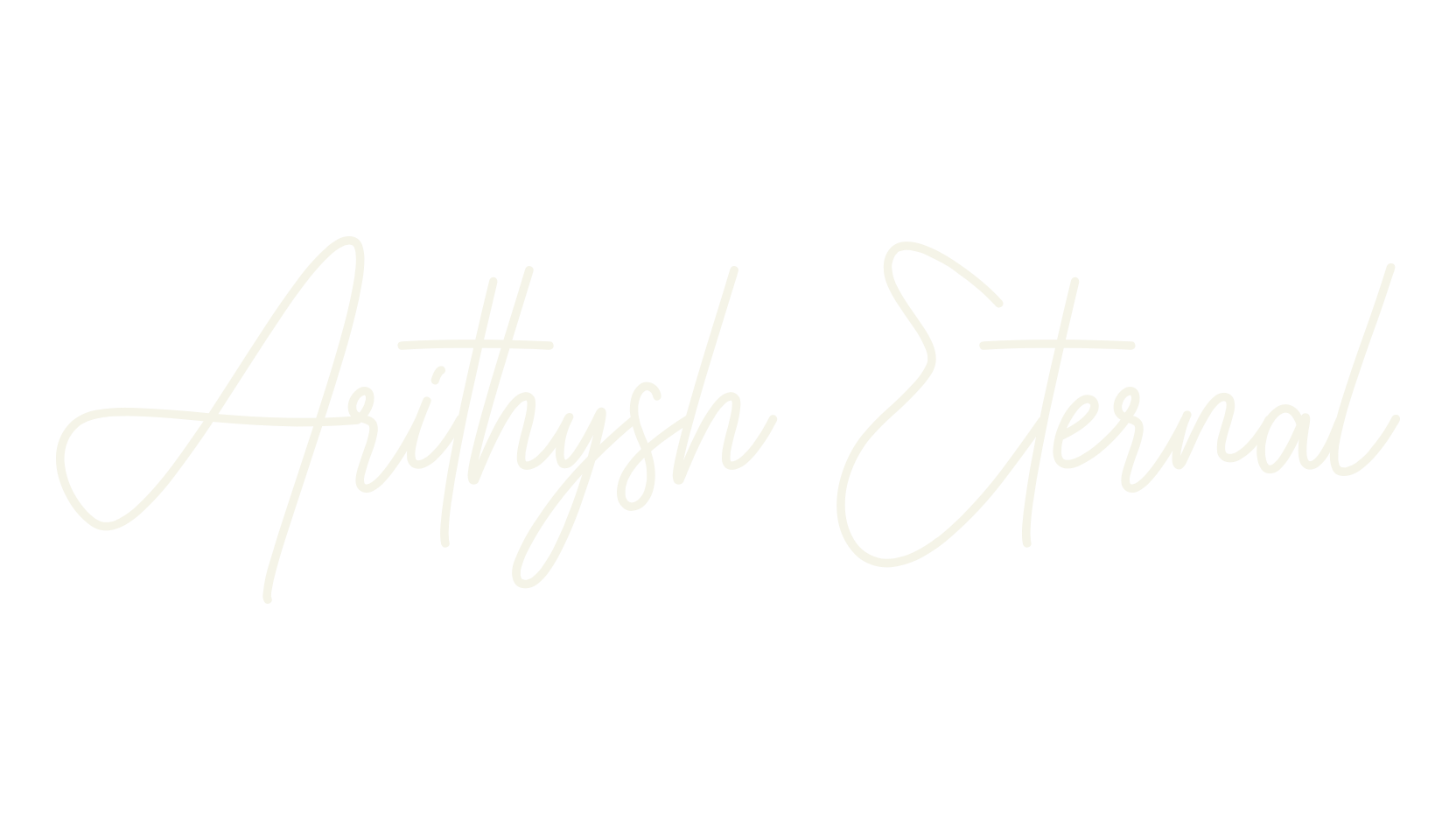Arithysh Eternal, signature font preview