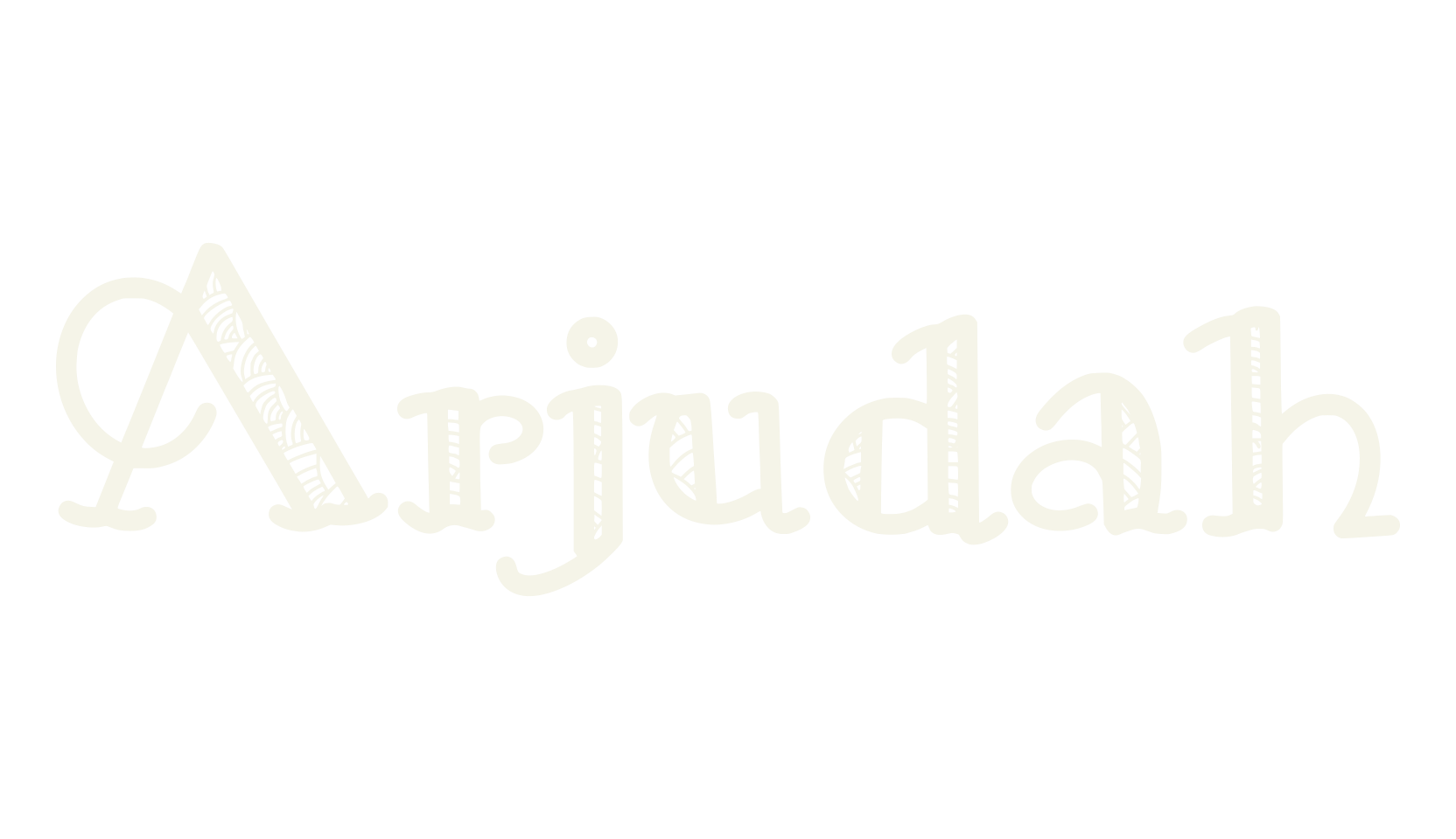 Arjudah, cool font preview