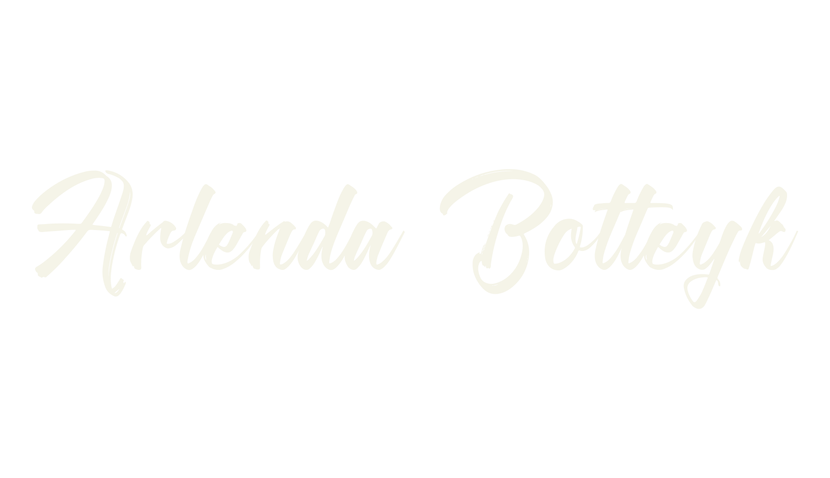 Arlenda Botteyk, script font preview
