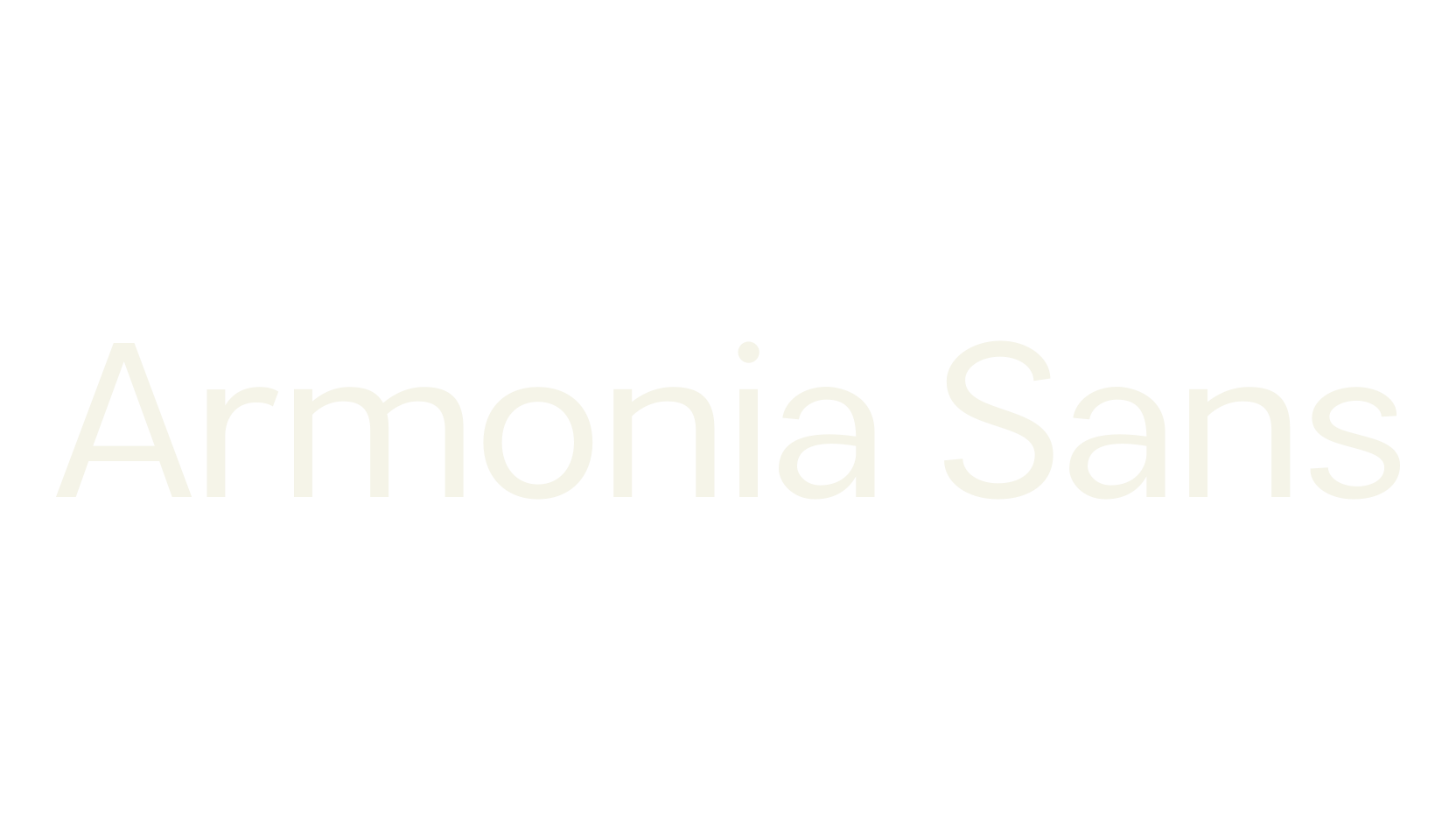 Armonia Sans, sans serif font preview
