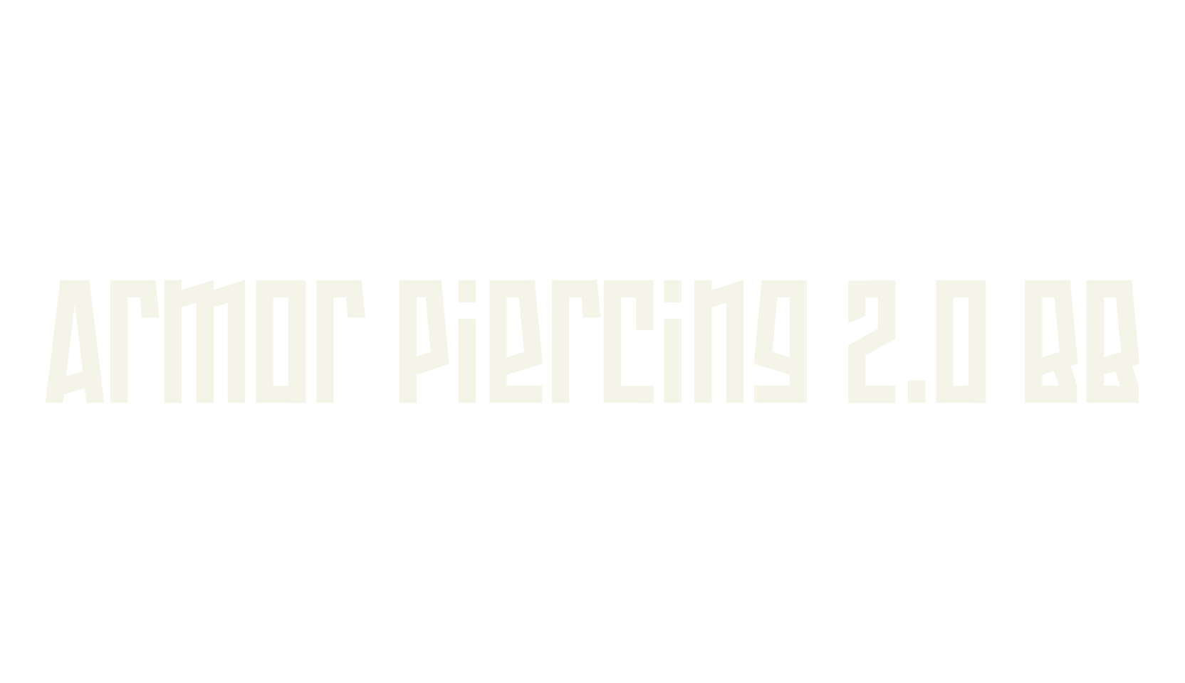 Armor Piercing 2.0 BB, display market font preview